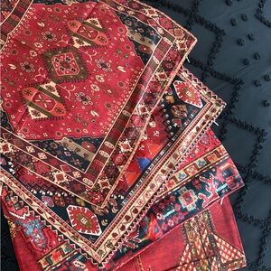 Elegant Red and Black Pillow covers New